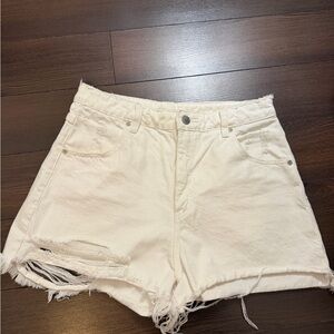 ROLLA’S white denim shorts